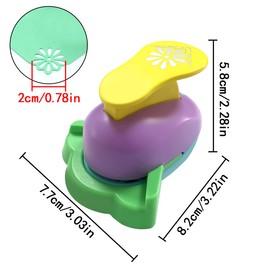 WELANE Paper Punch, Flower Shape Punch Handmade Paper Puncher for DIY Crafts Scrapbooking (Daisy)