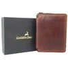 Fregery ® Leather Wallet for Men with RFID Protection with