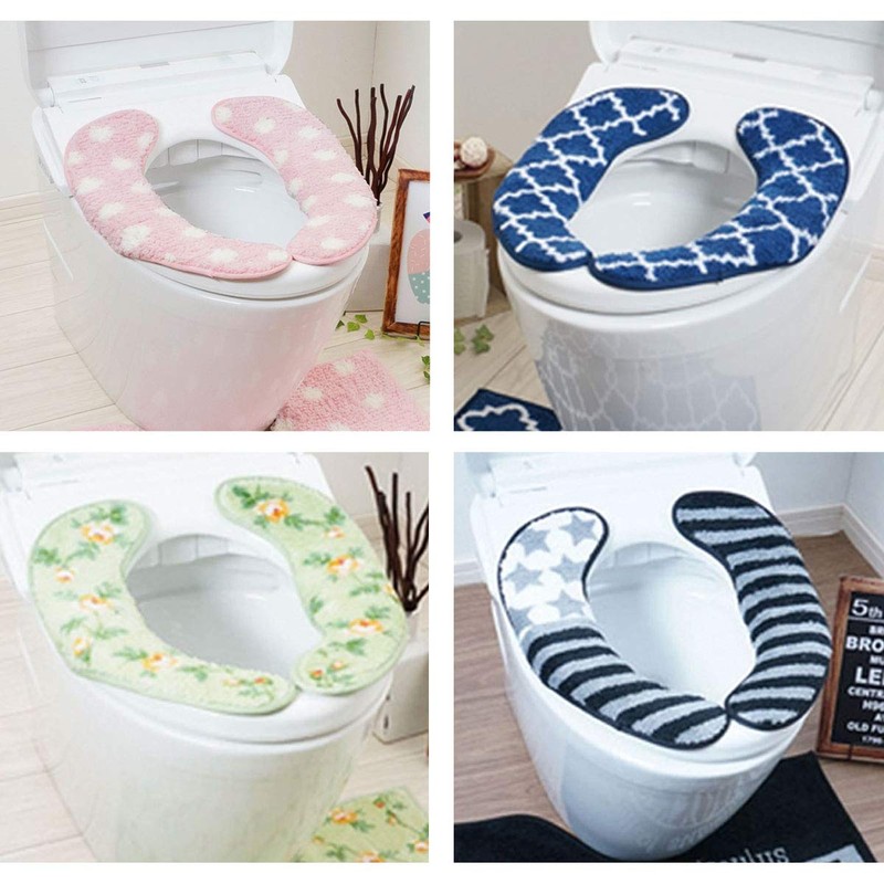 Bon Furniture Toilet Seat Washable, Non-slip, Machine Washable, Easy Installation,