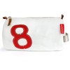 360Â° Kulturbeutel Tonne aus Segeltuch, Unisex Kulturtasche, Waschtasche Kosmetikbeutel, weiÃ