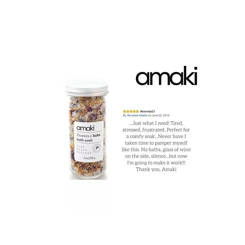 Cuidado De La Piel Amaki Flores Y Sales De Baño