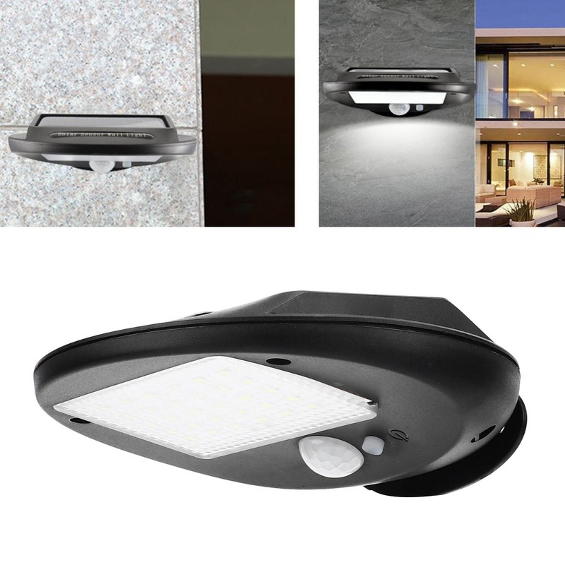 Solar Wall Lamp Sensitive Motion Sensor Weather Resistant Outdoor LED