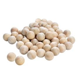 moinkerin 50 Stücke Mottenschutz Mottenabwehr Mottenkugeln aus Zedernholz Geruchskugeln Mottenstop für Kleiderschrank gegen Motten