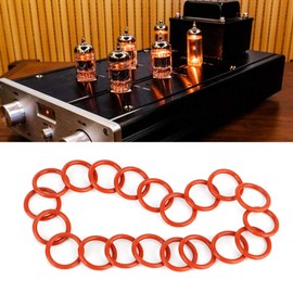 Klanata 20 Pack Tube Damper, Silicone Rings for Vintage Valve Tubes 12AX7, 12AU7, 12AT7, 12BH7, EL84, Replacement for Audio Equipment