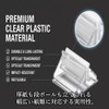 オーディオファン プラスチックカードスタンド 透明カードスタンド 三角形のデザイン ボードゲームアクセサリー 名刺ホルダースタン ド 写真、メッセージカードなどに クリア 約13*19mm