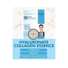 DERMAL Hyaluronate Collagen Essence Facial Mask Sheet 23g Pack of 100 - Hydro Bo