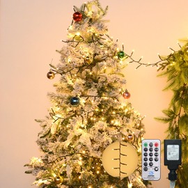 Cluster Lights Christmas 2000 Led Fairy Lights 147FT Twinkle Lights with Remote 8 Modes String Lights Timer Plug in Firecracker Fairy Lights for Bedroom Outdoor Valentines Day Decorations,Warm White