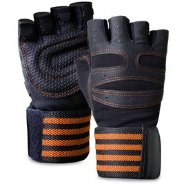 ACELETE Training Gloves, Weightlifting, Gym, Gloves, Muscle Training, Wrist Guard, Comes with Wrist Wraps