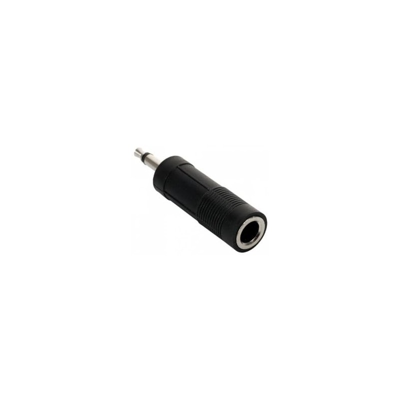 Genérico Adaptador de Plug 3.5 mm a Jack 6.3 mm,