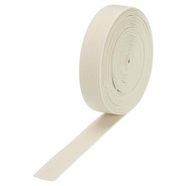 MECCANIXITY Elastic Bands for Sewing 0.6"(1.5cm) 5 Yard Beige Knit Elastic Spool High Elasticity for Wigs, Waistband, Pants