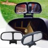Unbranded Blind Spot Mirror Auto 5" Black Dual Wide Angle
