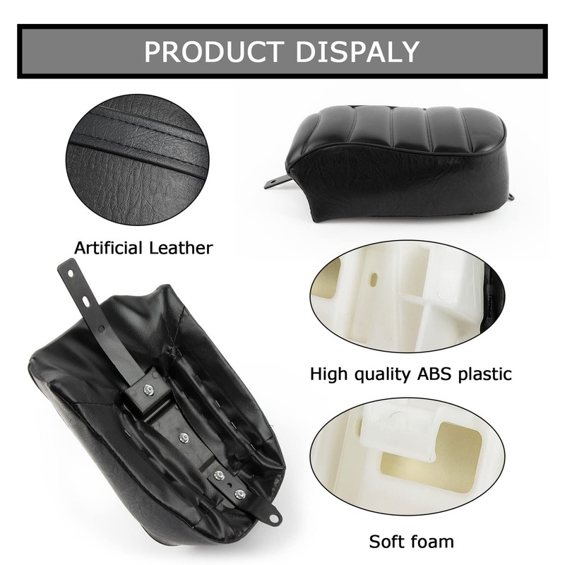 PSLER Motorcycle Rear Passenger pillion Seat Pad for Sportster Iron