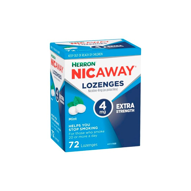 Nicaway 4mg Stop Smoking Mint Lozenge (Pack of 72)