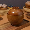Baluue Miso Soup Bowls Set of 2, Wooden Soup Bowls