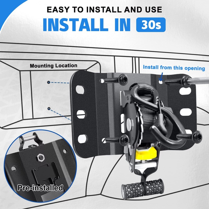 Retractable Ratchet Straps Compatible with Ford F150 2015-2025 10ft Self