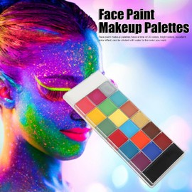 20 Colores de Aceite de Pintura Corporal para la Cara, Paleta de Pintura Facial Paletas de Pintura Facial HipoalergéNica Segura de Alta SaturacióN para Cosplay para Fiesta para Maquillaje de Halloween para EspectáCulo