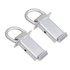 Mytee Products 2 Pack Heavy Duty Adjustable Trailer Stake Pocket w/Outward Protruding Design - 5/8 Inch Forged D Ring Load Limit 5400 lbs | Stake Pocket D-Ring