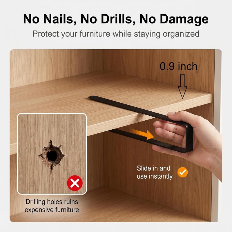 Under Cabinet Paper Towel Holder - Punch-Free Hanging Tissue Roll