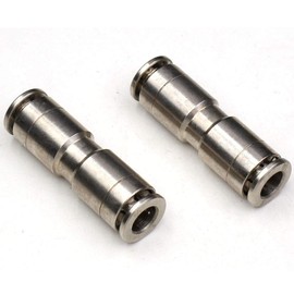 1/2 Union Straight Push to connect fittings Stainless Steel Pneumatic Push Connectors,CEKER 1/2" x 1/2" OD Tube Quick Connect Fittings Air Line Fittings for 1/2 inch Tube 2Pack