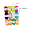 IWOWHERO 12pcs Strands Thick Wool Yarn Knitting Supplies Handmade Yarn
