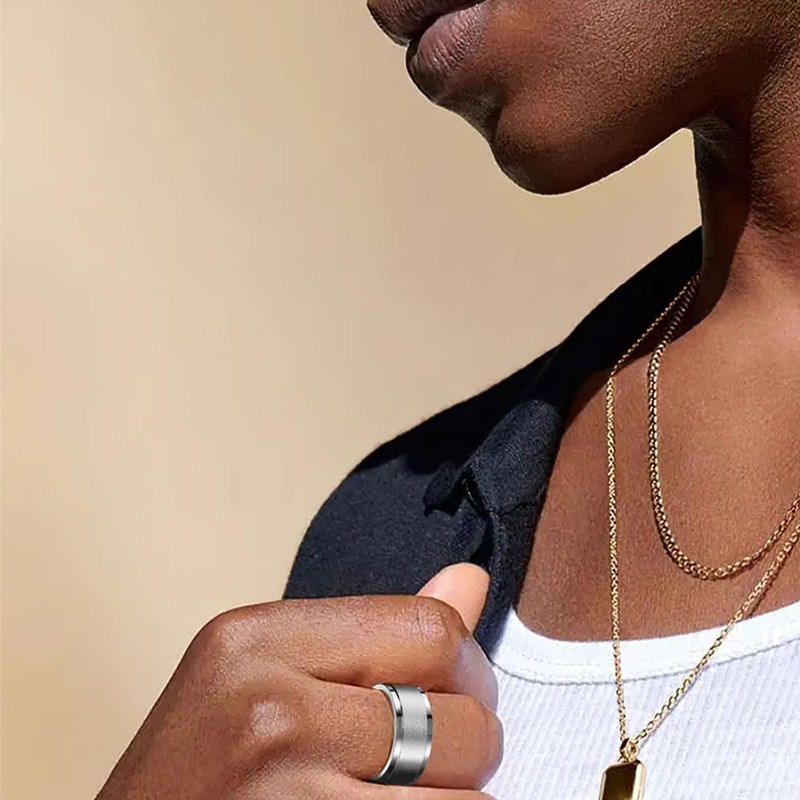 Smart Health Ring Sleep Monitor IP68 Waterproof Metal Activity Tracker
