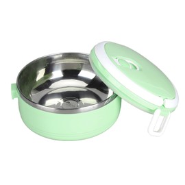 Fiambrera térmica, fiambrera apilable de acero inoxidable 304 con aislamiento de alimentos calientes, contenedores de almacenamiento sellados redondos para alimentos, caja Bento para mantener(#2)