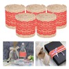 5Pcs Burlap Ribbon Lace Linen Roll Jute Belt DIY Hand
