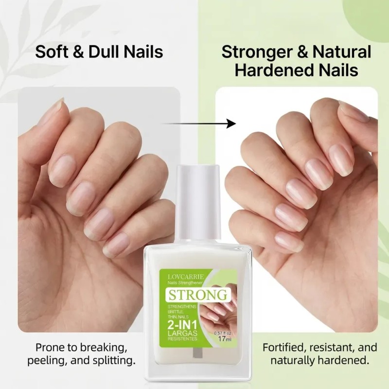Fortalecedor De Uñas Lovcarrie 2 En 1 17 Ml 2-in1