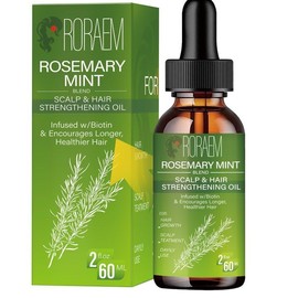 Rosmarinöl für Haare: Rosemary Oil for Hair Stimuliert das Haarwachstum für Männer Frauen - Haarwachstum Beschleunigen für Augenbrauen und Wimpern