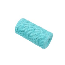 Operitacx Artificial Ribbon Jute Rope Room Decorations Twine for Wrapping Rope Blue