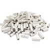 Teansic 100 Pcs Non-Insulated Butt Connectors AWG 12-10 Uninsulated Butt