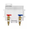 EFIELD Washing Machine Outlet Box , 1/4 Turn Brass Valves