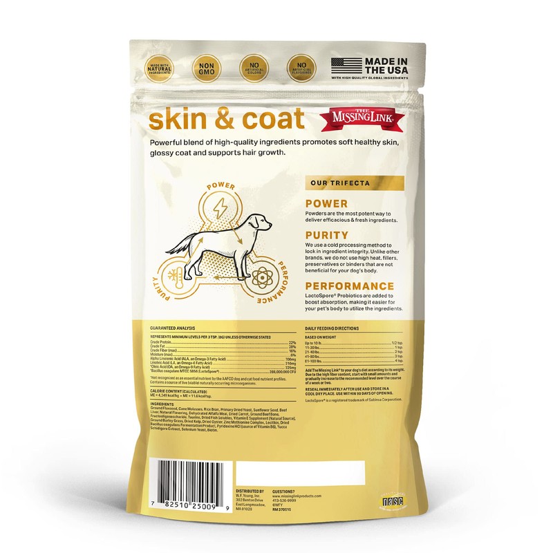 The Missing Link Skin & Coat Superfood Supplement Powder, Dogs,