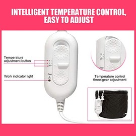 Brrnoo Gorro de Vaporizador de Pelo Térmico Eléctrico, Gorro de Tratamiento de Calefacción con Control de Temperatura, Gorro de Tratamiento de Aceite Caliente Ajustable para el Cuidado del Cabello
