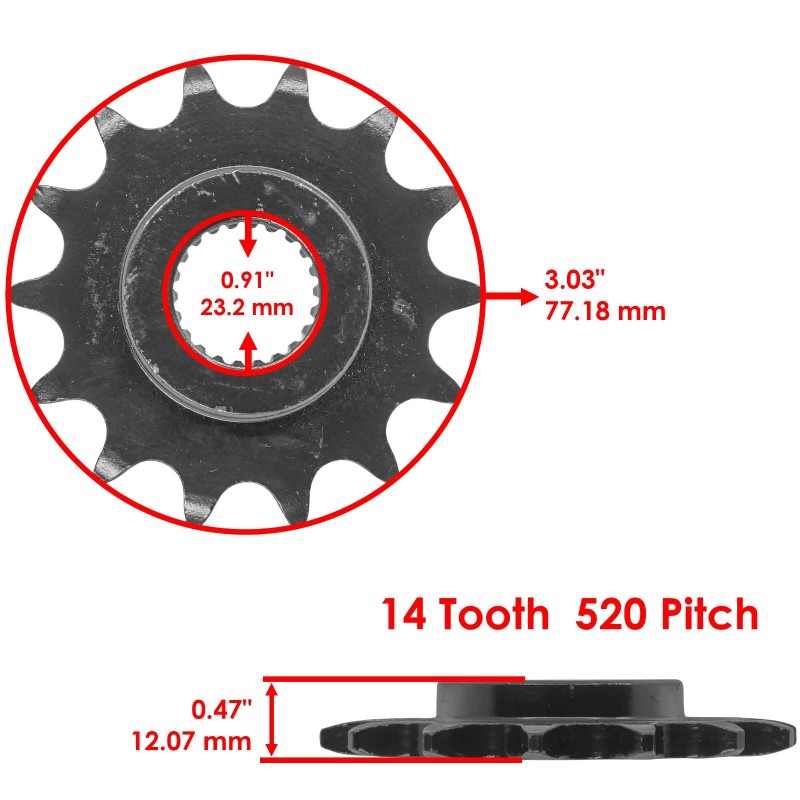 Yamaha Blue Drive Chain & Sprockets Kit for Yamaha Raptor