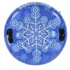 Snow Tube with Handle PVC 450lbs Load Bearing Blue White