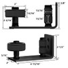 SKYSEN 2 Pack Barn Door Floor Guide Wall Mount Stay