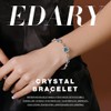 Edary Crystal Beetle Bracelet Silver Plated Sparkling Cubic Zirconia Bracelet