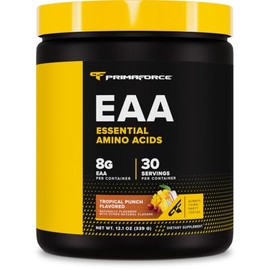 Primaforce- Polvo Eaa (30 Porciones, Ponche Tropical) Aminoácidos Esenciales para Preintra Entrenamiento y Recuperación, Primaforce,...               