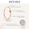 EVEVIC Trendy Austrian Crystals Heart Hoop Earrings for Women 14K