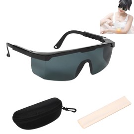 Hancaner Laser Safety Glasses, Laser Hair Removal Glasses, Laser Safety Glasses, 200nm-2000nm OD4+ Elegant Eye Protection Glasses (Grey)