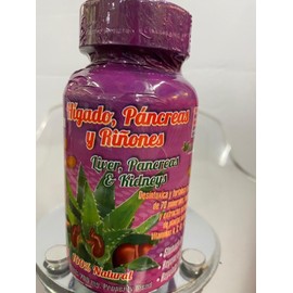 Higado Pancreas Y Rinones , Desintoxica y Fortalece Organismo  Vitamina A,C,B1,
