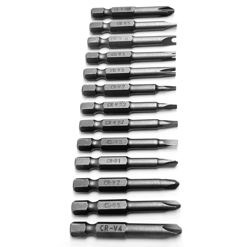 13 pcs OHIY Special Shape Screwdriver Insert Bit Set Phillips,