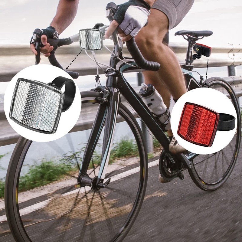YUNYAN 7 Piece Bicycle Reflector Set Bicycle Reflectors Front Rear