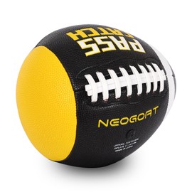 NEOGOAT PassCatch Training Football, Fatherless Bounce Back Football Training Equipment Composite Leather Improving Enhance Solo Passing Catching Skills Offical Size(Ages 14+,Deflated)