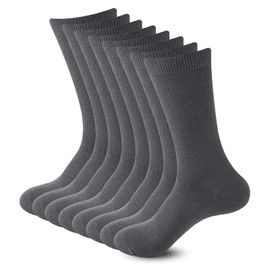 Sock Amazing Bamboo Rayon Socks Grey Crew Socks Men Women 8 Pack Socks