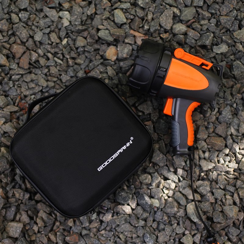 GOODSMANN Rechargeable Spotlight Waterproof Flashlight up to 4500 Lumen Handheld