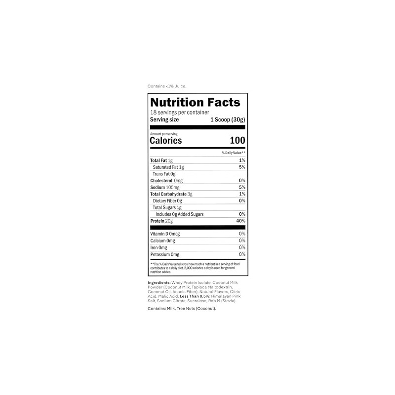 Oath Nutrition Clear Whey Isolate Protein Powder, Brazilian Limeade, 20g