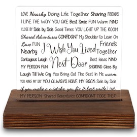 Best Friend Gift, Inspirational Friendship Plaque, Motivational Friend Desk Decor, Fun and Warm Gift for Best Friend, 4x4 Inch Acrylic Plaque for Best Friend,LYY70