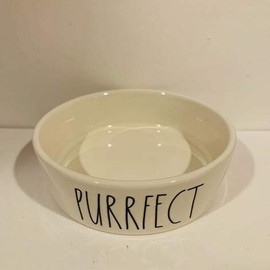 Rae Dunn PURRFECT Cat Bowl - 4.75" ceramic